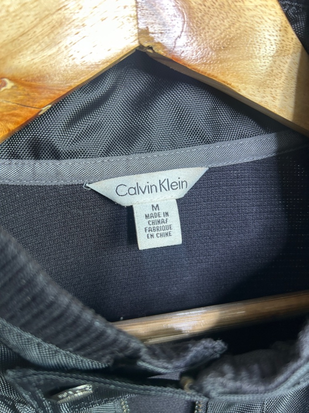 Calvin Klein Men's Black Lightweight Hybrid Jacket